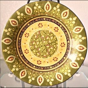 222 FIFTH KASHMIR GREEN DINNER PLATE